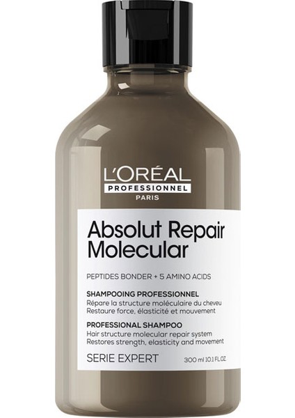 Absolut Repair Molecular Tüm Yıpranmış Saçlar Için Onarıcı ve Güçlendirici Sülfatsız Şampuan 300 ml