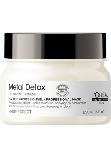 Professionnel Metal Detox Işlem Görmüş ve Yıpranmış Saçlar Için Metal Karşıtı Koruyucu Maske 250 ml