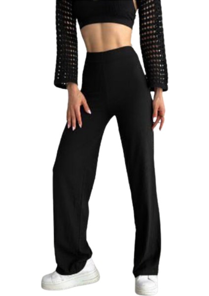 Looksense Kadın Kaşkorse Yüksek Bel Bol Paça Fitilli Tayt 01034 fiyatları