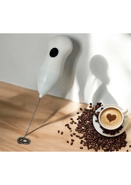 Pilli Çırpıcı Süt Köpürtme Mini Mixer
