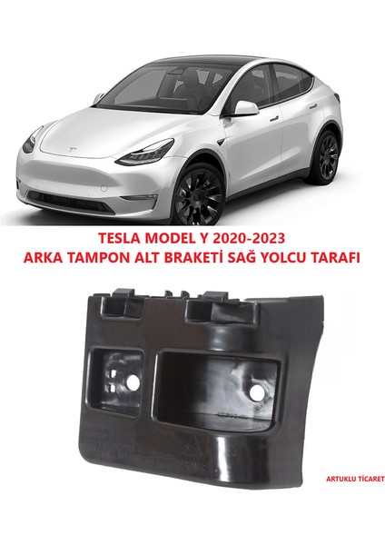 Tesla Model Y 2020-2024 Arka Tampon Alt Braketi Sağ Yolcu Tarafı
