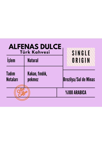 Alfenas Dulce Türk Kahvesi
