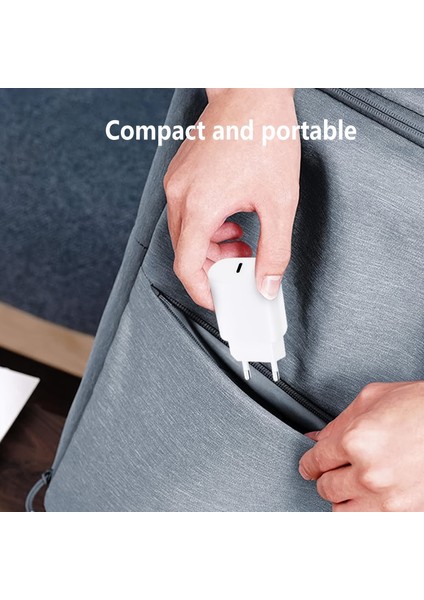 35W Type C -Type-C Girişli Adaptör ve Kablo Hızlı Şarj Aleti Seti TN-C03