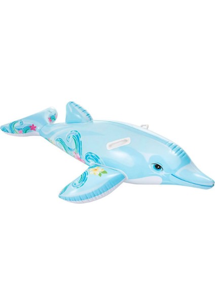 Yunus Binici - Çocuk Şişme Yunus - Deniz Binici Yunus - Havuz Binici Yunus Dolphin 175X66 Cm.