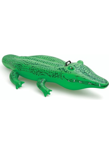 Timsah Binici - Çocuk Şişme Timsah - Deniz Binici Timsah - Havuz Binici Timsah Crocodile 168X86 Cm.