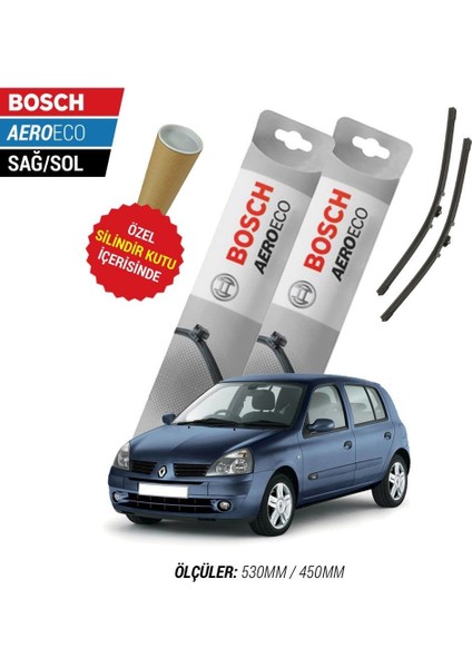 Renault Clio 2 2002 Silecek Takımı Bosch Aeroeco
