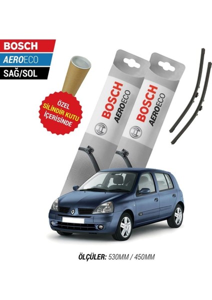 Renault Clio 2 1998 Silecek Takımı Bosch Aeroeco