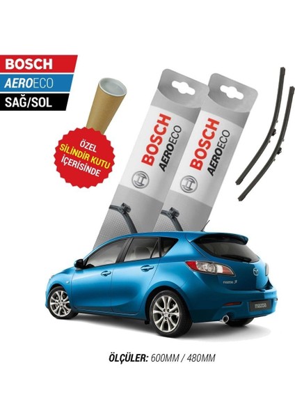 Mazda 3 Hatchback 2011 Silecek Takımı Aeroeco