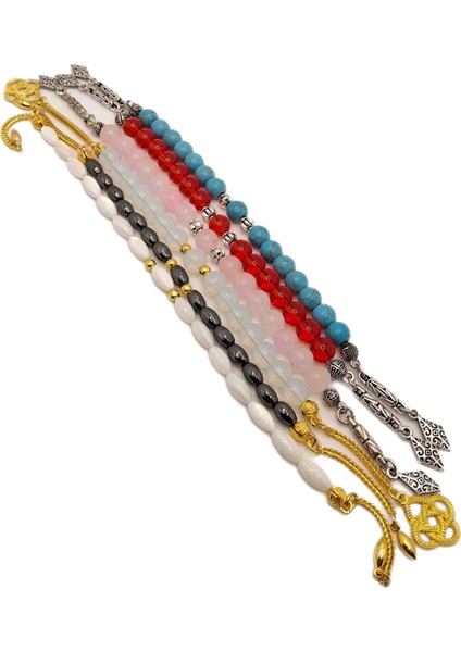 6'lı Özel Doğal Taş Zaza Tesbih Seti fiyatları