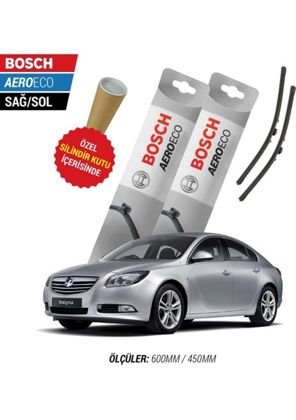 Opel Insignia 2015 Silecek Takımı Bosch Aeroeco