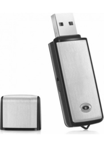 Çift Mikrofonlu 16 gb Gümüş USB Ses Kayıt Cihazı