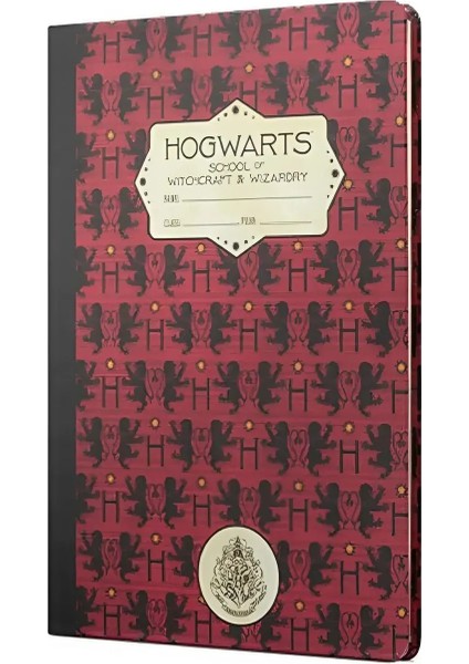 Sert Kapak Defter Harry Potter Hogwarts Defter 80 Yaprak Çizgisiz A5 - 15X21 mm