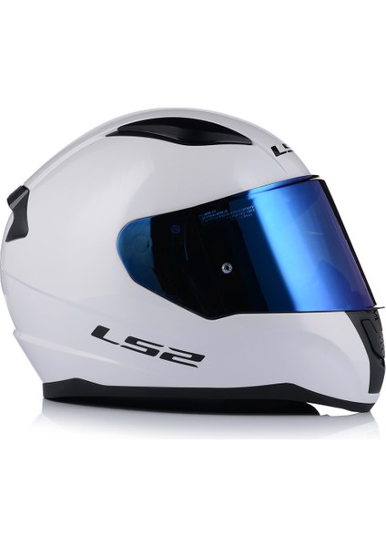 Rapıd 2 Beyaz Kapalı Motosiklet Kaskı Mavi Camlı modelleri