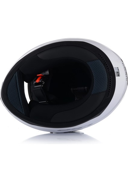 Rapıd 2 Beyaz Kapalı Motosiklet Kaskı Mavi Camlı fırsatları