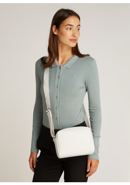 Beyaz Kadın 21X15X9 cm Çapraz Çanta K60K612711