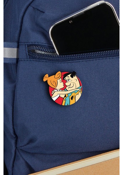 Fred & Vilma Çakmaktaş Pin - Rozet - Ahşap - Broş - Yaka Çanta Aksesuar fiyatları