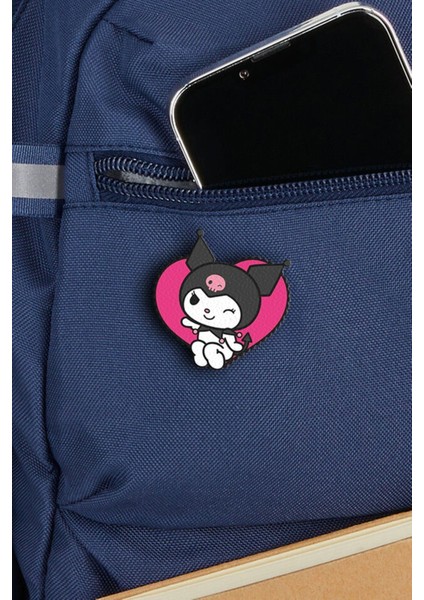 Hello Kitty Kalpli Kuromi Pin - Rozet - Ahşap - Broş - Yaka Çanta Aksesuar fiyatları