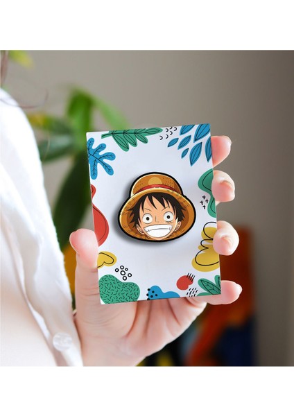 One Piece Luffy - Anime Rozet - Broş - Yaka Çanta Aksesuar