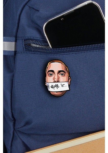 Eminem - Music Rozet - Broş - Yaka Çanta Aksesuar fiyatları