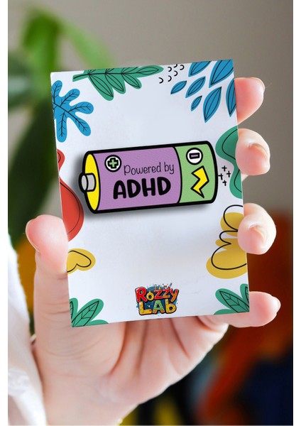 Adhd - Dehb - Rozet - Broş - Yaka Çanta Aksesuar