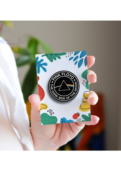Pink Floyd - Music Rozet - Broş - Yaka Çanta Aksesuar