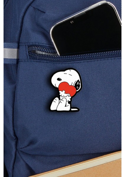 Snoopy Kalp - Rozet - Broş - Yaka Çanta Aksesuar fiyatları