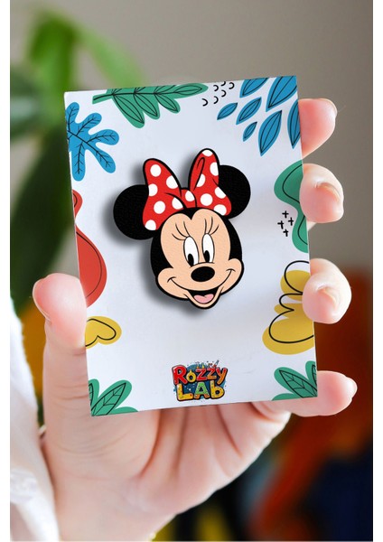 Minnie The Mouse Mini Fare - Rozet - Broş - Yaka Çanta Aksesuar