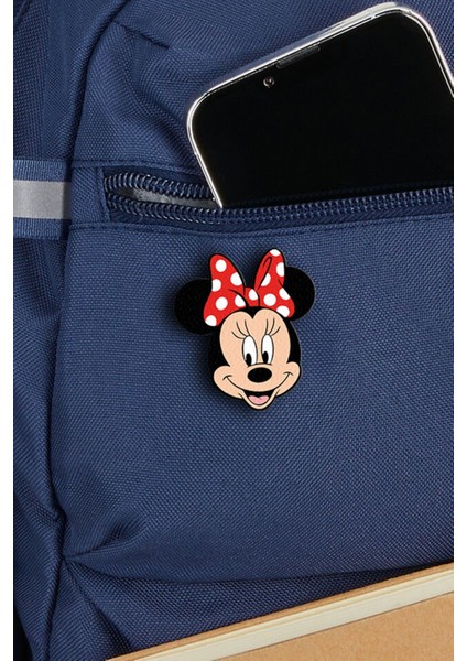 Minnie The Mouse Mini Fare - Rozet - Broş - Yaka Çanta Aksesuar