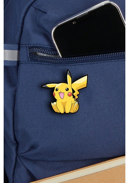 Pokemon Pikachu Pikaçu No2 - Rozet - Broş - Yaka Çanta Aksesuar fiyatları