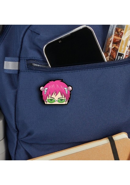 Saiki Kusuo - Anime Rozet - Broş - Yaka Çanta Aksesuar fiyatları