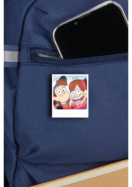 Gravity Falls Photo - Esrarengiz Kasaba Foto Pin - Rozet - Ahşap - Broş - Yaka Çanta Aksesuar fiyatları