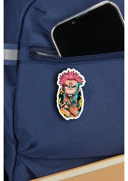 Jujutsu Kaisen Sukuna - Anime Rozet - Ahşap - Pin - Broş - Yaka Çanta Aksesuar fiyatları