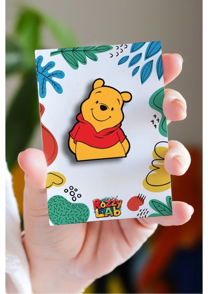 Winnie The Pooh - Rozet - Broş - Yaka Çanta Aksesuar