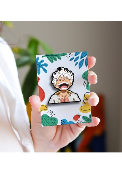 Luffy 5th Gear One Piece - Anime Rozet - Broş - Yaka Çanta Aksesuar