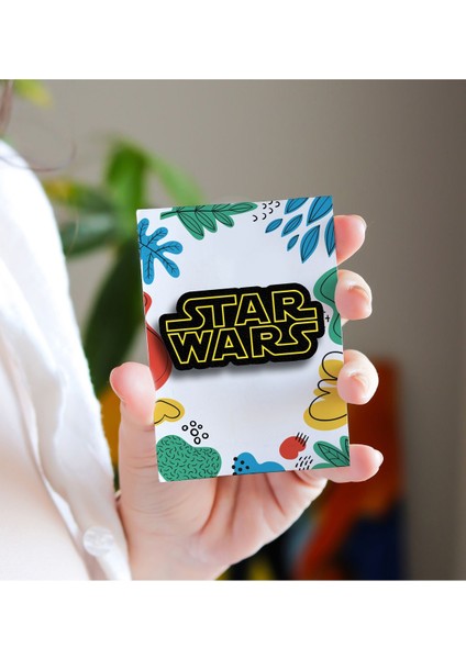 Star Wars Logo - Rozet - Broş - Yaka Çanta Aksesuar