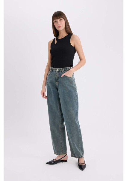 Slim Fit Dar Kesim Bisiklet Yaka Fitilli Kaşkorse Siyah Atlet A3422AX25SP