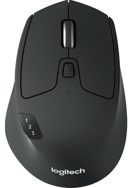 M720 Triathlon Windows/mac Için Kablosuz Mouse (Bluetooth, Unifying, Easy-Switch - Üç Cihaz Arasında Kolayca Geçiş Sağlar) Siyah