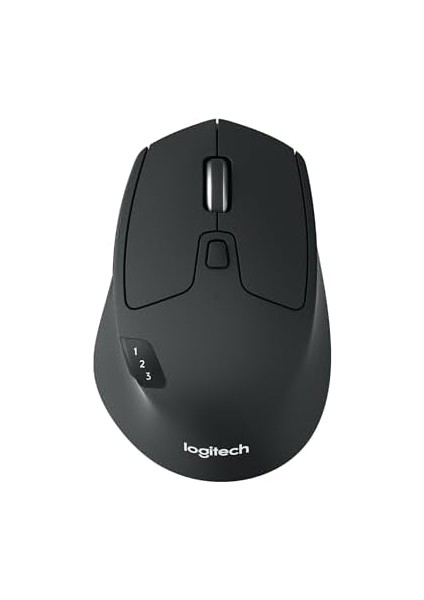 M720 Triathlon Windows/mac Için Kablosuz Mouse (Bluetooth, Unifying, Easy-Switch - Üç Cihaz Arasında Kolayca Geçiş Sağlar) Siyah