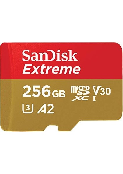 Extreme Microsd Uhs I Card 256GB For 4K Video On Smartphones, Action Cams & Drones 190MB/S Read, 130MB/S Write.