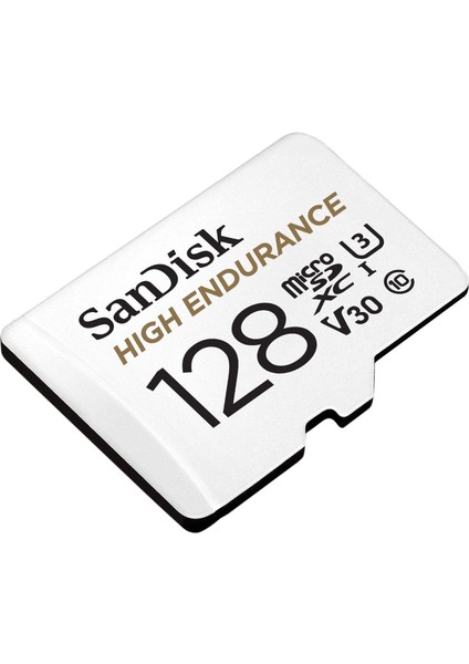 High Endurance Microsdxc Bellek Kartı 128 GB + Adaptör (Dash Camları ve Özel Güvenlik Kameraları Için, 100 Mb/s Okuma, Full Hd ve 4K Videolar Için V30)