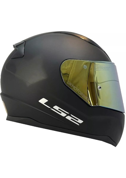 Rapıd 2 Mat Siyah Fullface Motosiklet Kaskı Gold Camlı fiyatları