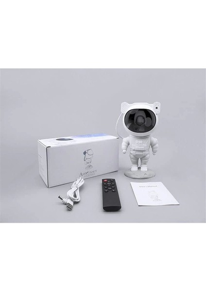 Çocuklara Özel Projeksiyon Astronot Lamba Speaker Sevimli