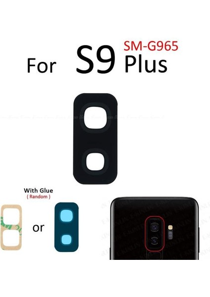 Samsung Galaxy S9 Plus Arka Kamera Camı Lens Yapışkanlı
