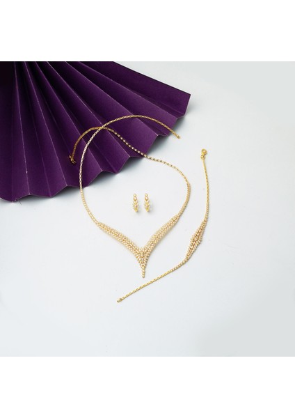 Sarmaşık Altın Düğün Takı Seti