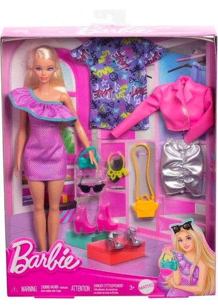 2024 Barbie Fashions & Accessories Set Doll (HYT61)