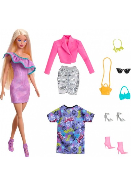 2024 Barbie Fashions & Accessories Set Doll (HYT61)