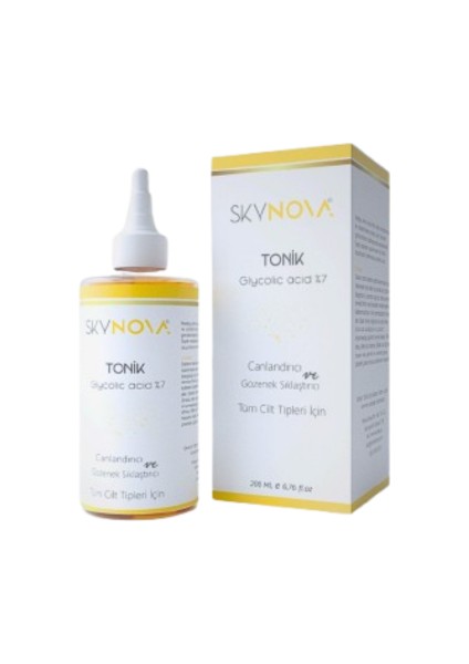 Gözenek Tonik Siyah Nokta Temizleyici Canlandırıcı 200 ml - Glikolik Asit Tonik %7