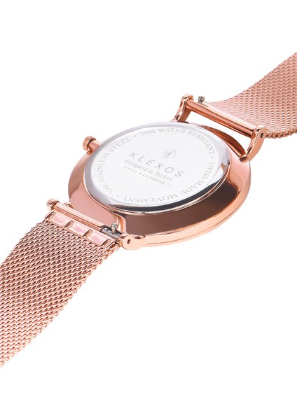 24 Saat Kadranlı Kol Saati | Dream Troya Rose Gold fırsatları
