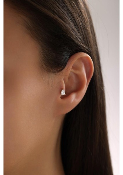 Altın Taşlı Piercing