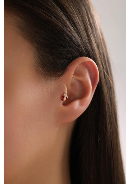 Altın Uğur Böceği Piercing